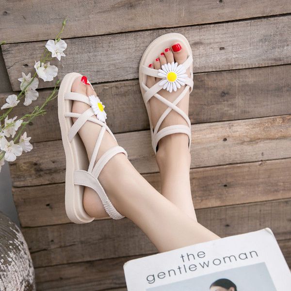 

low sandals woman leather all-match clear heels black shoes for women 2020 women's low-heeled beige gladiator sandals women
