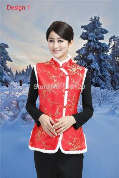 

shanghai story new ethnic clothing chinese traditional clothes vests for women women chinese traditional jackets, Red