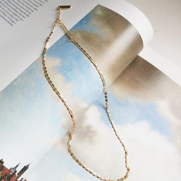 

luxury jewelry s925 sterling silver necklace pig nose buckle chain gold color for women fashion