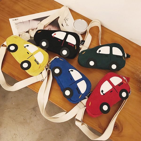 

2019 fashion children baby boys&girls car shoulder bag packet cartoon pig mini coin purse mini crossbody bag handbags