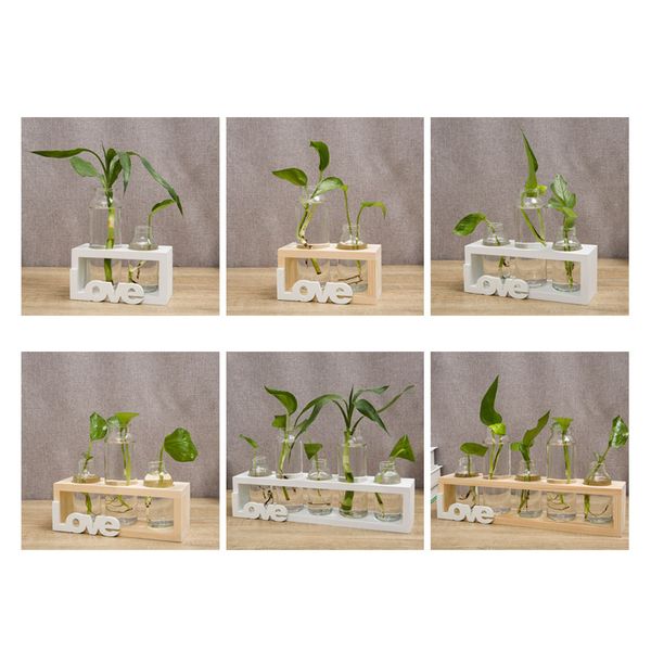 

nordic glass flower vase simple tube bottle hydroponic terrarium container holder decor for bedroom living room home decoration