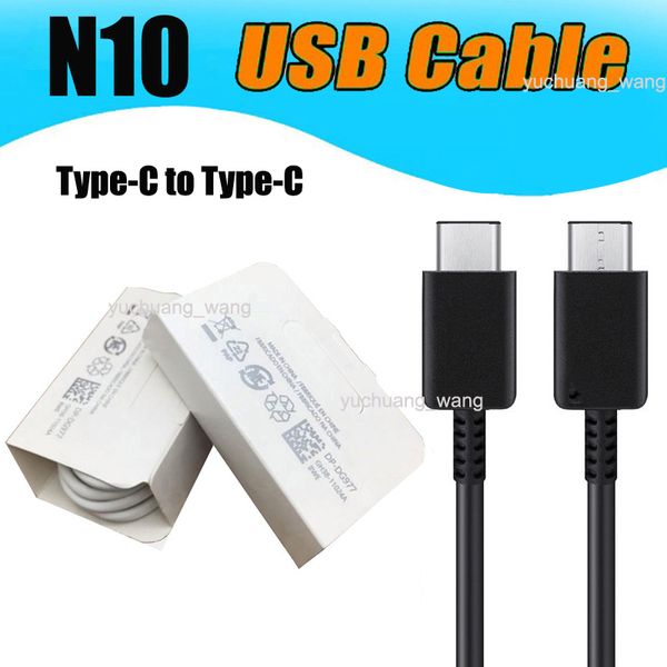 1m 3FT USB Tipo C para Tipo C Cabo c para c Carregamento rápido para Samsung Galaxy s10 nota 10 Plus Suporte PD 2A Cabos de carregamento rápido Frete grátis