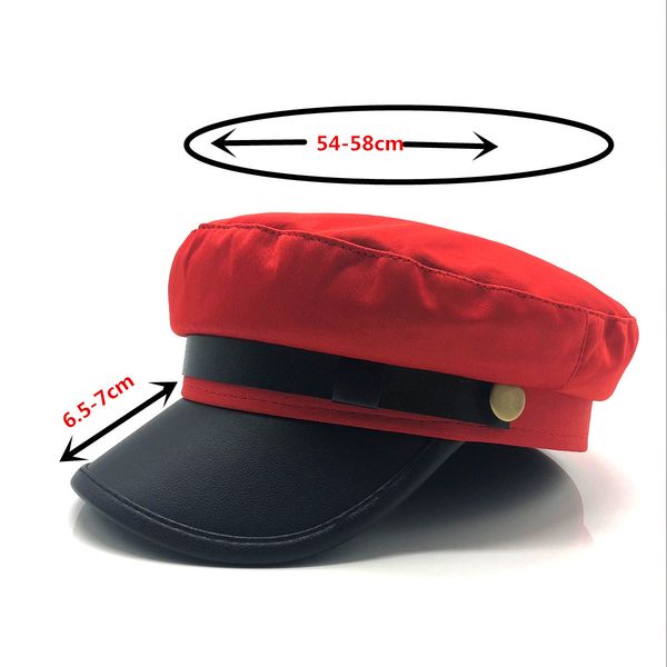 

2018 new red black flat navy hat cap women men fashion berets street style beret caps brand hats newspaper cap, Blue;gray