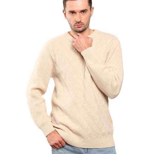 

cashmere oneck sweater men knitted winter warm long sleeve mens pullover autumn jumper 100% merino wool sweater 2020 new fashion, White;black