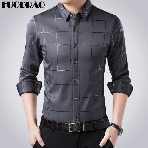 

новые мужские рубашки клетчатая повседневная рубашка с длинным рукавом рубашки slim fit camisa masculina мужская одежда e013, White;black