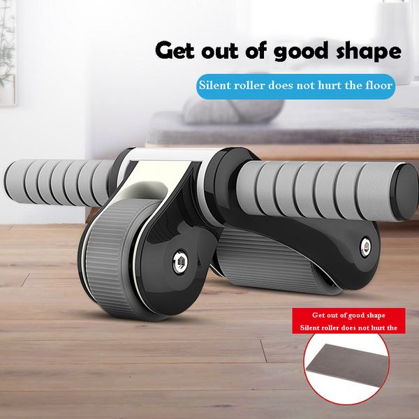 

training equipment type of abdomen wheel folding household multi-function device double pumping roller mute movement