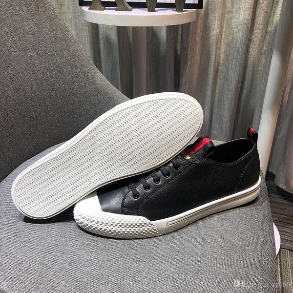 

a17new limited edition french series high-end men's casual shoes, men's boots fashion sports shoes, original shoebox delivery 38-4, Black