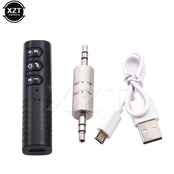 

3.5mm mini jack bluetooth car kit handsmusic audio receiver adapter auto bluetooth aux for speaker car stereo
