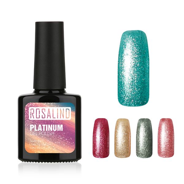 

rosalind 10ml j01-24 nail polish shimmer nail art platinum gel polish uv gel varnish long lasting gel-lacquer