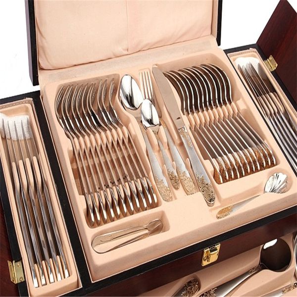 

dubai luxury dinnerware cutlery dinner set 72 pcs