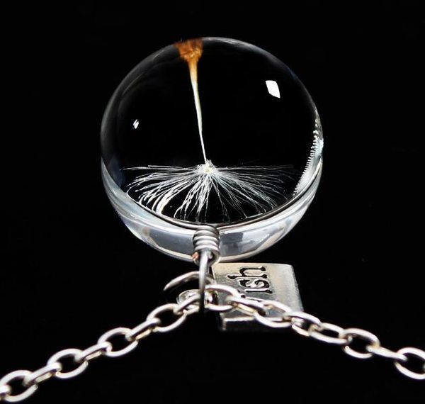 Круглое стеклянное шариковое олеванное ожерелье для женщин Элегантное сушено