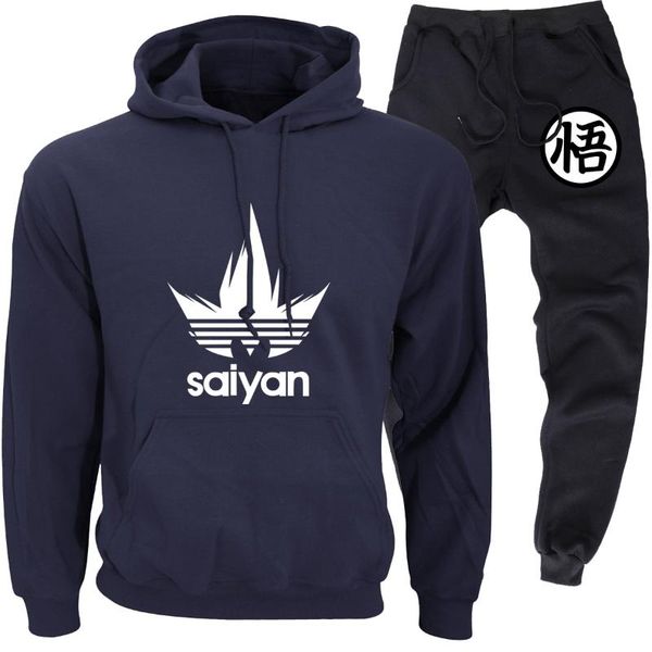 

men's hoodie suit anime z super saihan sweatshirt new lagrange hoodie autumn and winter men's sportswear = pants 2, Gray