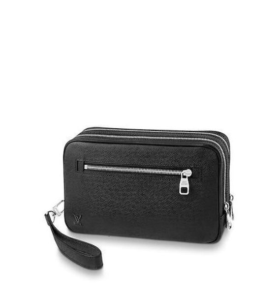 

new m33420 neo pavel men real leather long wallet chain wallets compact purse clutches evening key card holders