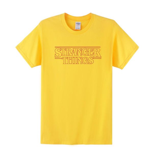 

new show stranger things men t shirt cotton short sleeve men fashion shirt tees summer slim plus size xs-xxxl, White;black