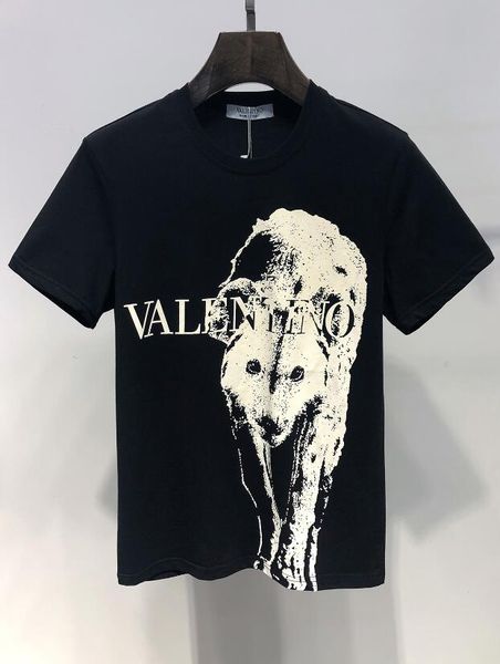 

2019 Новый МОН бренд класса люкс мода высокое качество Tee белый черный лето мужчины