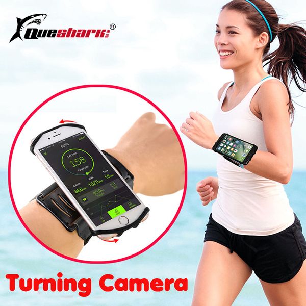 

180 degree rotatable running armband bag phone arm band bag wristlet phone case for jogging cycling gym wrist band