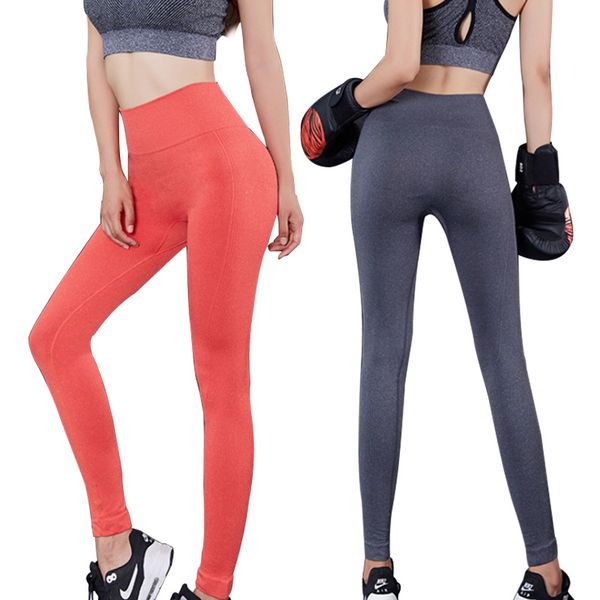 

autumn new running pants female sports pants tight fitness feet stretch quick drying breathable slim nine points yoga, Black;blue