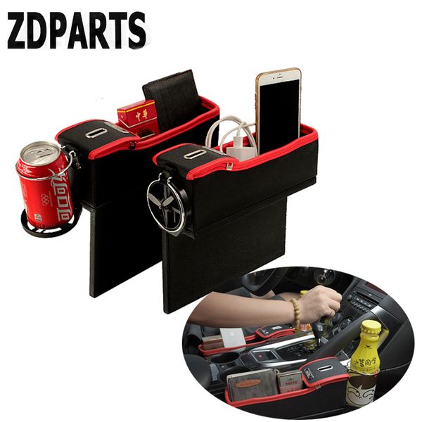 

zdparts 1pc for e46 e39 e60 e90 f30 f10 e30 x5 e53 f20 c5 c4 c3 saab car seat gap organizer box coins drinks holder