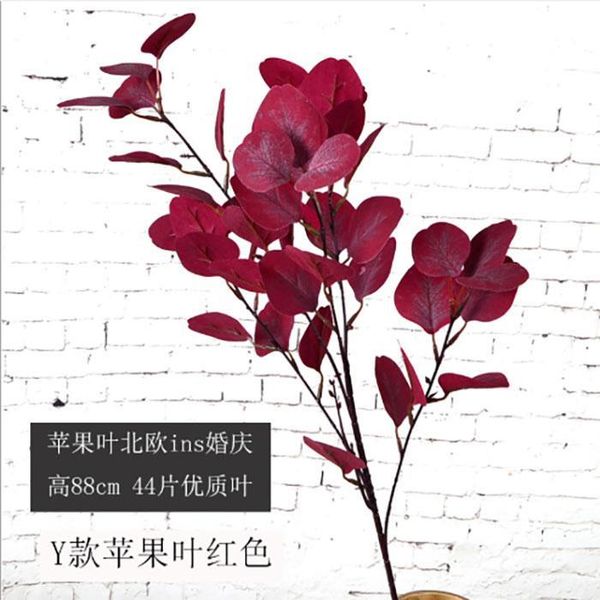 

silk artificial flower leaves eucalyptus leaves simulation green plant table decoration wedding party garden home office decoration