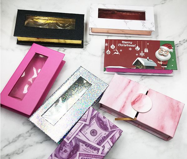 

wholesale luxury lashes packaging box 3d mink eyelashes boxes false eyelash packaging pvc window empty eyelash box case cosmetic packaging