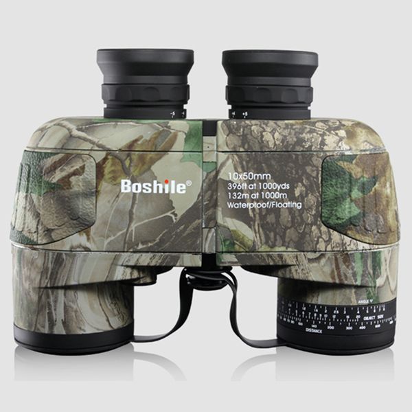 Boshile 10x50 HD High Power Binoculars Military Marine Wasserdichte Teleskop-Entfernung Leistungsstarker Tourismus-Jagd 2 Farben