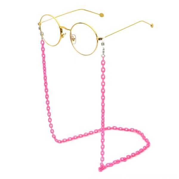 

resin acrylic plastic acetate tie leopard print glasses rope thin chain environmental protection glasses chain, Blue