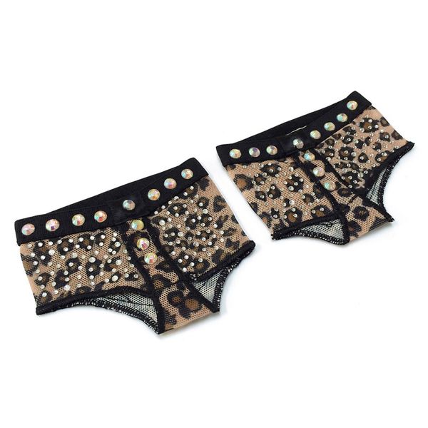 

leopard sequins heel protector professional ballet dance socks 1 pair belly dancing foot thong toe pad belly dance accessories, Black;red