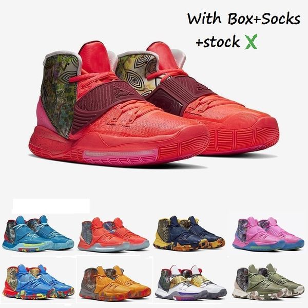 

stock x irving limited 6 basketball shoes men black magic kyrie 6s chaussures de triple white black air trainers designer sneakers 40-46