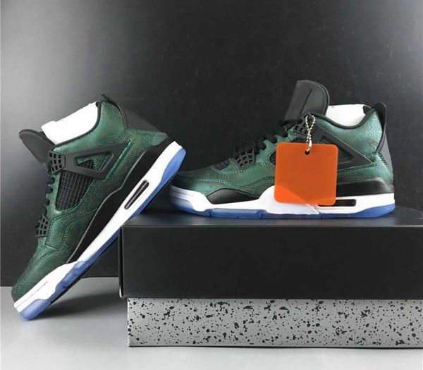 

mens jalen ramsey 4 4s laser print basketball designer shoes lake green black red iv fashion sport sneakers