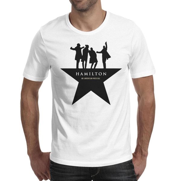 

hamilon star американский белая мужская футболка дизайн крутой футболки дизайнер группы повседневная футболка, White;black