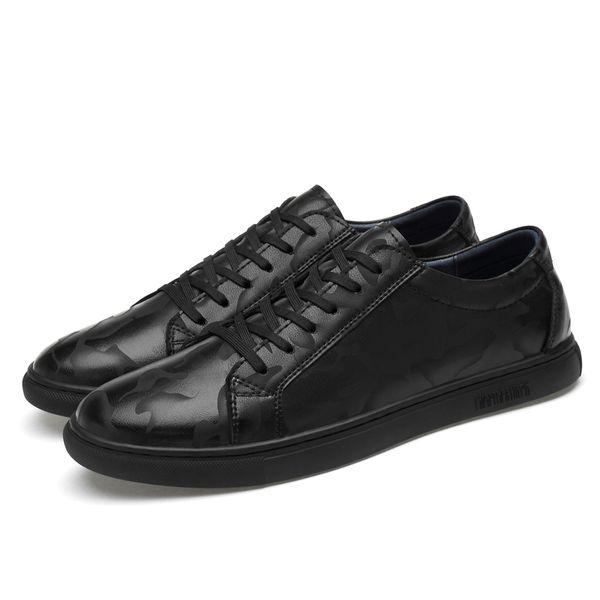 

casual shoes men fashion handmade vintage shoes brown brand male genuine leather men's flats %x8191, Black