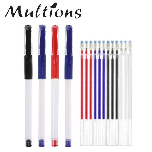 

5pcs heat erasable pen & 1pc temporary fabric marker pen refills sewing chalk fabric craft diy patchwork tailoring accessories, Black