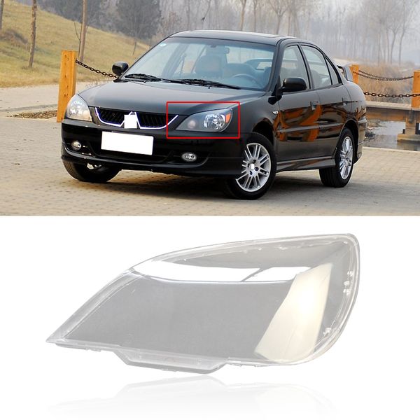 

capqx for mitsubishi lancer 07-11 front head light headlamp transparent hood head lamp cover lampshade lampcover cap lid shell