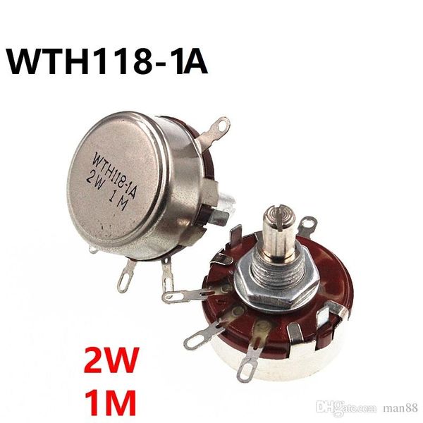 

wth118 2w 1m single turn carbon film potentiometer
