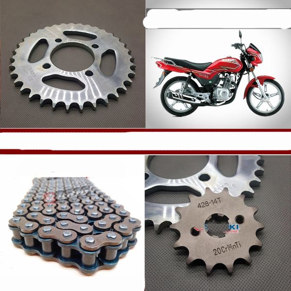 

gd110 roller motorcycle chain with 35t 14t/15t/16t front rear sprockets