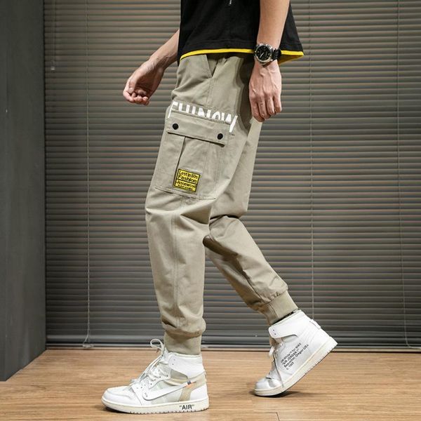 

septhydrogen бренд мода хип-хоп уличная одежда мужские бегуны брюки тонкие комбинезоны мужчины весна и лето ins стиль повседневная свободные, Black