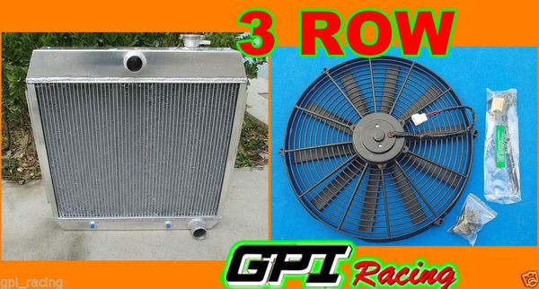 

55-57 for chevy nomad bel air small block 150/210 sbc v8 aluminum radiator &fan