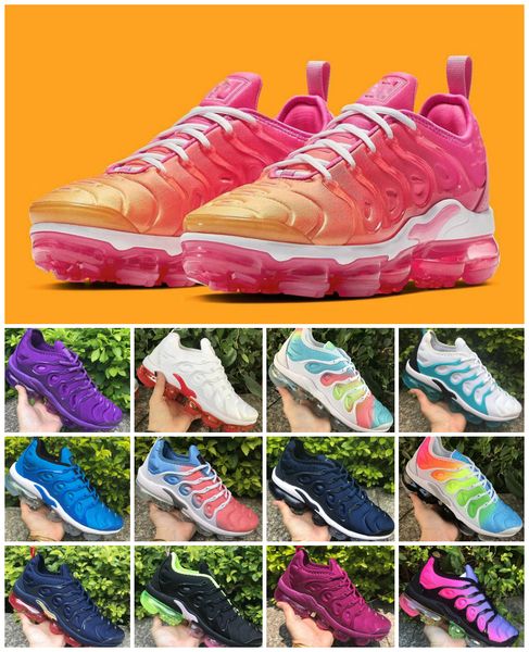 

2020 plus tn rainbow running shoes mens bumblebee be true grape triple black designer shoes womens sherbet team red black white sneakers