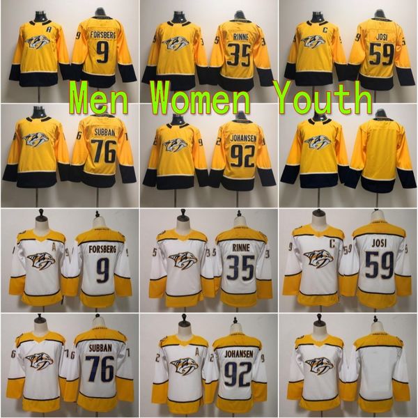 

men kids women youth nashville predators jerseys hockey 76 pk subban 35 pekka rinne 92 ryan johansen 59 roman josi 9 filip forsberg, Black;red
