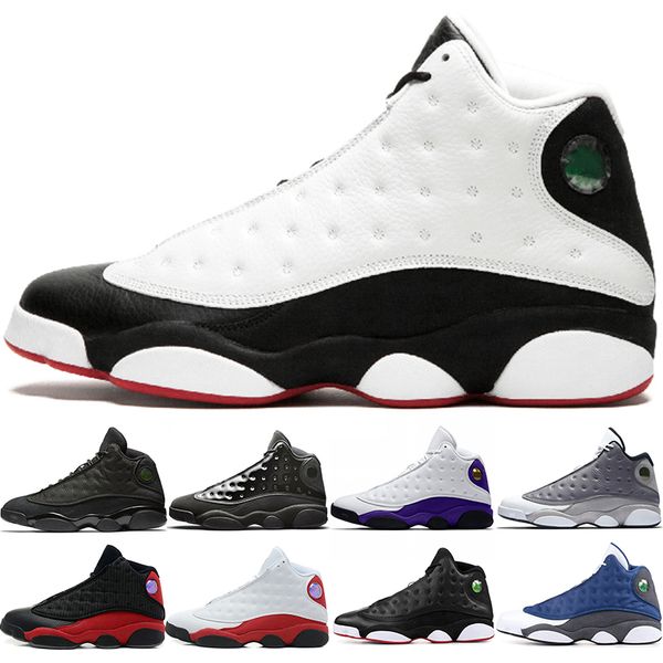 

New Rivals 13s Cap And Gown Men Designer Basketball Shoes 13 Atmosphere Grey He Got Game Mens Athletic Sport Sneakers Cheap Size 41-47