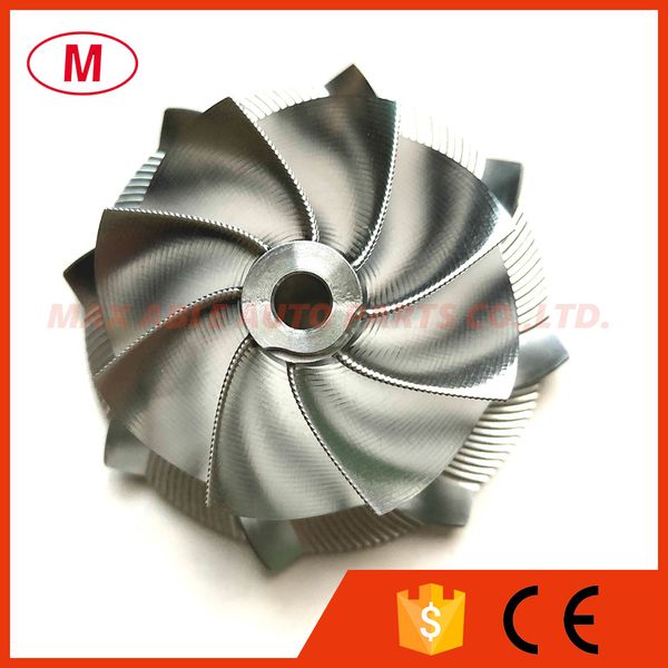 

gtx2867r gen ll 49.63/67.40mm 8+0 blades high performance turbo billet compressor wheel/aluminum 2618/point milling wheel for turbocharger