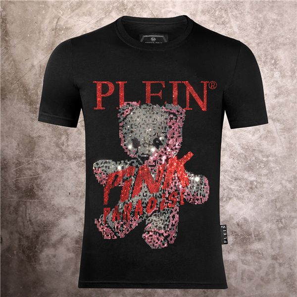

philip plain brand mens designer t shirts firmata uomo fashion luxury designer t shirt summer homme mens skull tshirt tee 119