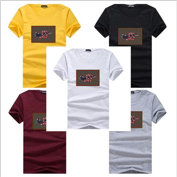 

luxury t shirts for men women o neck big size brand logo shirt summer casual tee designer clothing tide letter print short sleeve, White