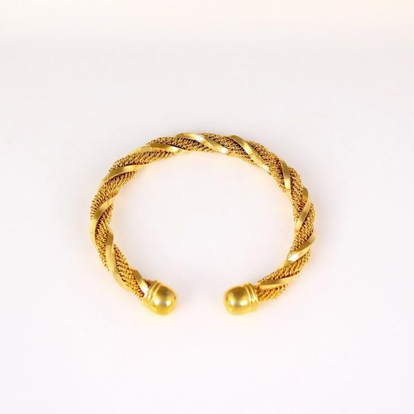 

9 ct 10 k yellow gold filled kids childs torq браслет момент bangle подарок ​​box twisted bangle открытый полированной сатин навесной молоде, Black