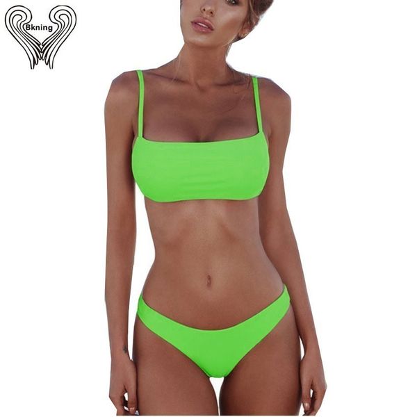 neon padded bikini