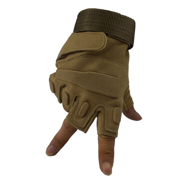 

men sport fingerless gloves miltary army combat tactical gloves half finger hiking cycling camping gloves, Blue;gray