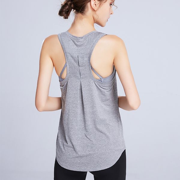 

yoga shirt women sport vest solid sleeveless t-shirts quick dry gym fitness running tank workout thin blouse sportwear, White;red