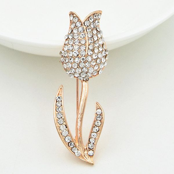 

popular rose jin xiangzuan brooch ma'am lead needle rose brooch, Gray