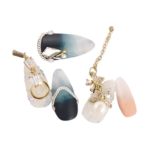 

diy nail art советы украшения цепи очаровательная блестящая блестит стразы 5шт