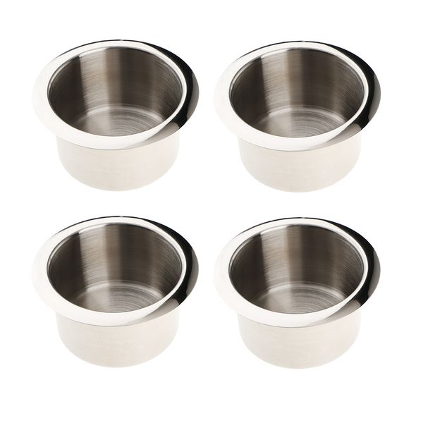 

stainless steel cup drink holder for marine auto truck camper rv polished,pack of 4